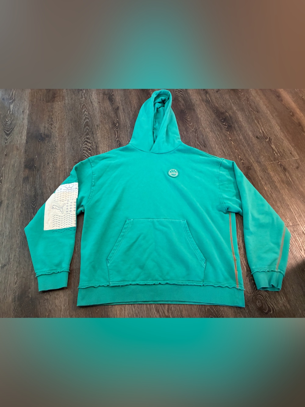 Veniceball Puma Teal Hooded Pullover Hoodie